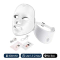 LED Lichttherapie Maske mit Hals – 7 Farben, Rotlicht, Anti-Aging & Hautstraffung