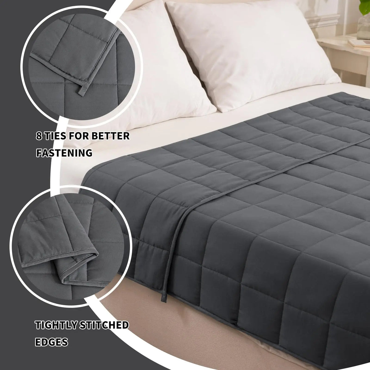 Gewichtsdecke – 6kg / 8kg Weighted Blanket, atmungsaktiv, Anti-Stress