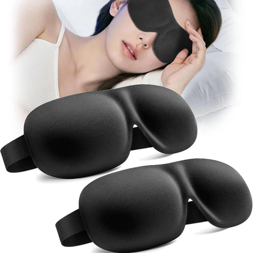 3D Kontur Schlafmaske – Seide, 100% Lichtblockade, atmungsaktiv