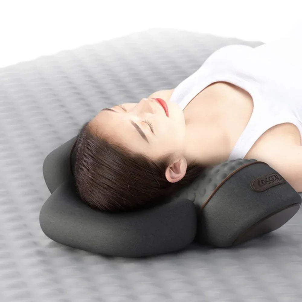 3-in-1 Nackenmassagekissen mit Wärme- und Traktionsfunktion