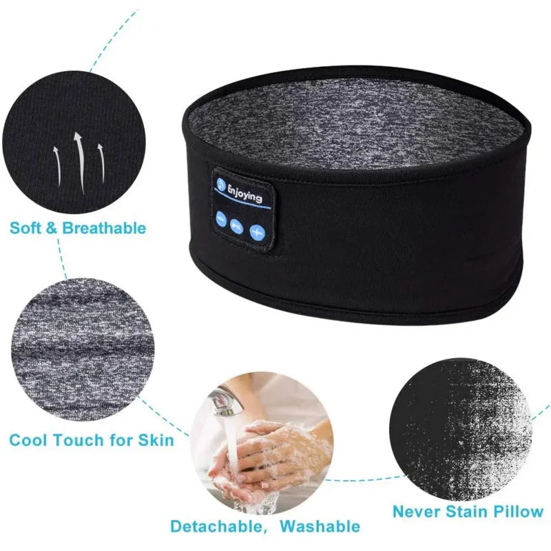 Schlaf-Kopfhörer Stirnband – Ultradünne Lautsprecher, Bluetooth 5.3, für Seitenschläfer